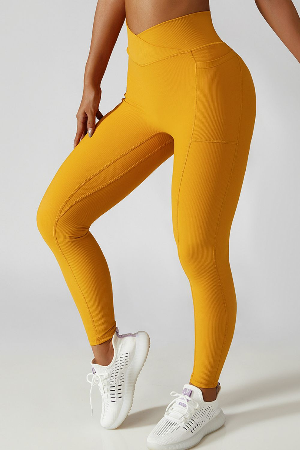 Basic Bae Crossover Waist Active Leggings -  Pressitngo