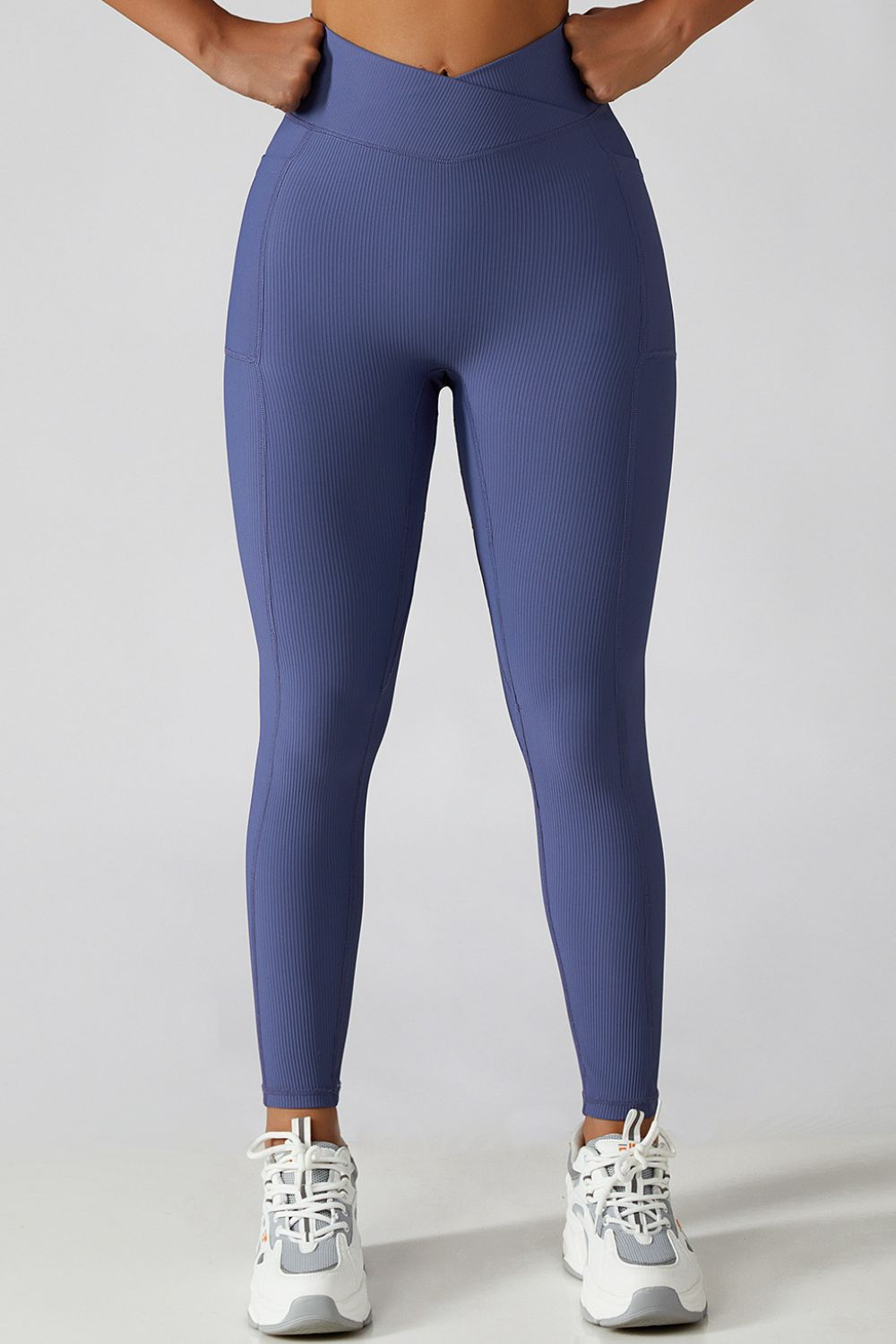 Basic Bae Crossover Waist Active Leggings -  Pressitngo