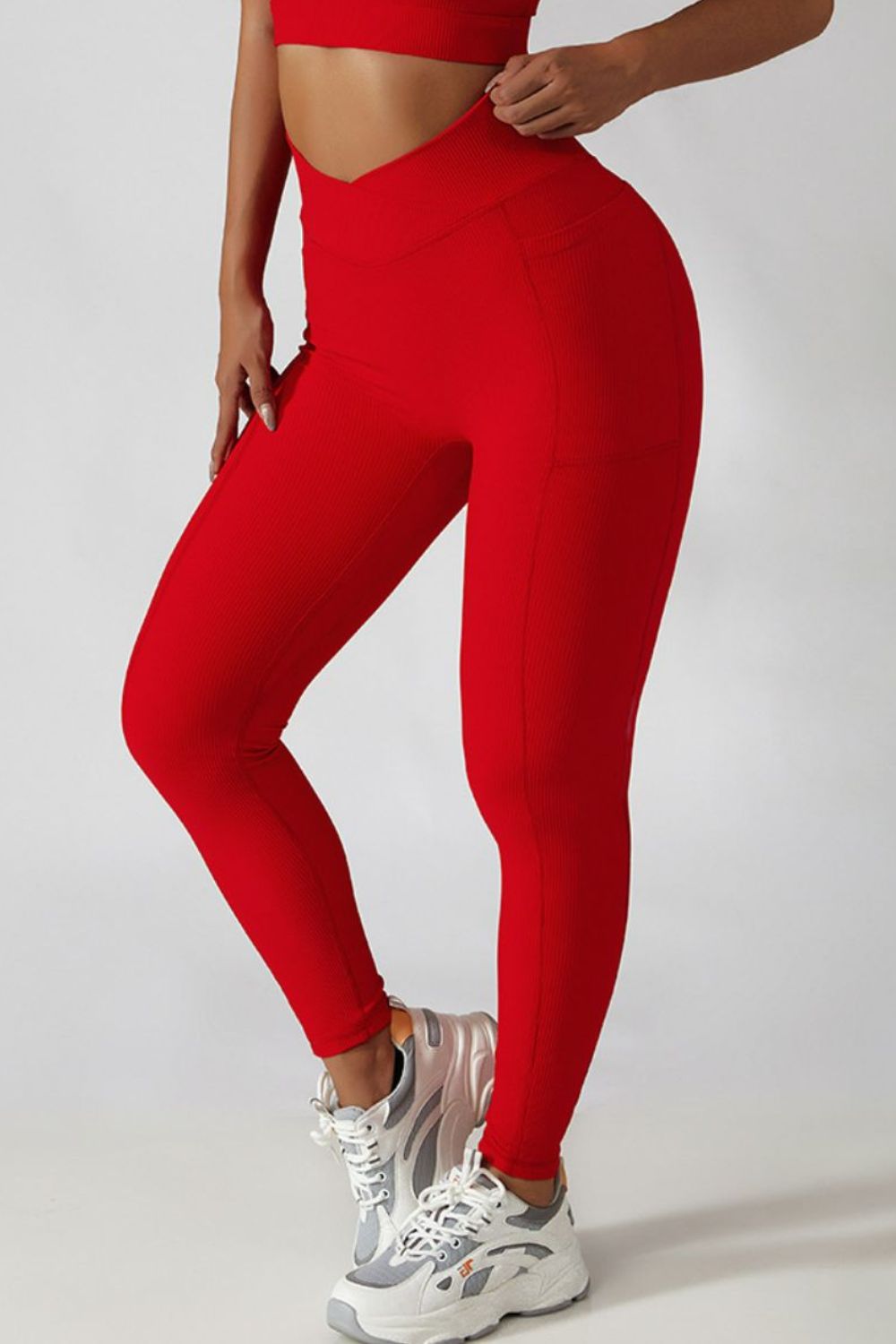 Basic Bae Crossover Waist Active Leggings -  Pressitngo