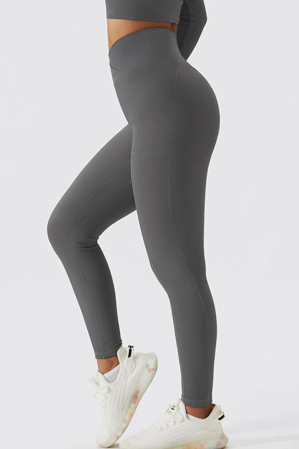 Basic Bae Crossover Waist Active Leggings -  Pressitngo