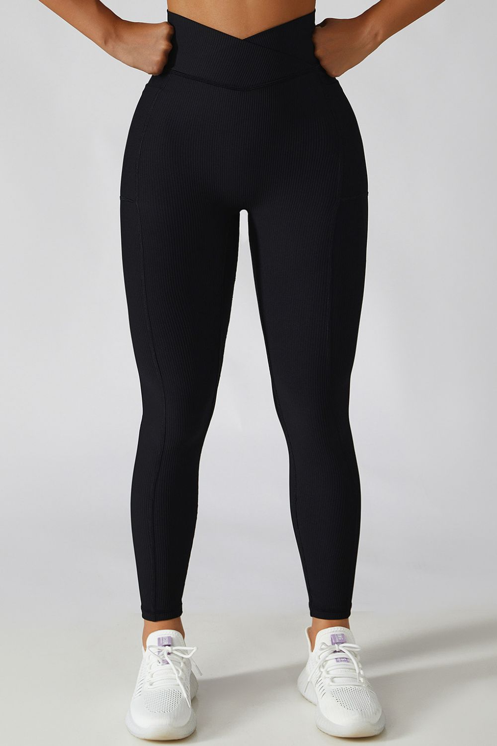 Basic Bae Crossover Waist Active Leggings -  Pressitngo