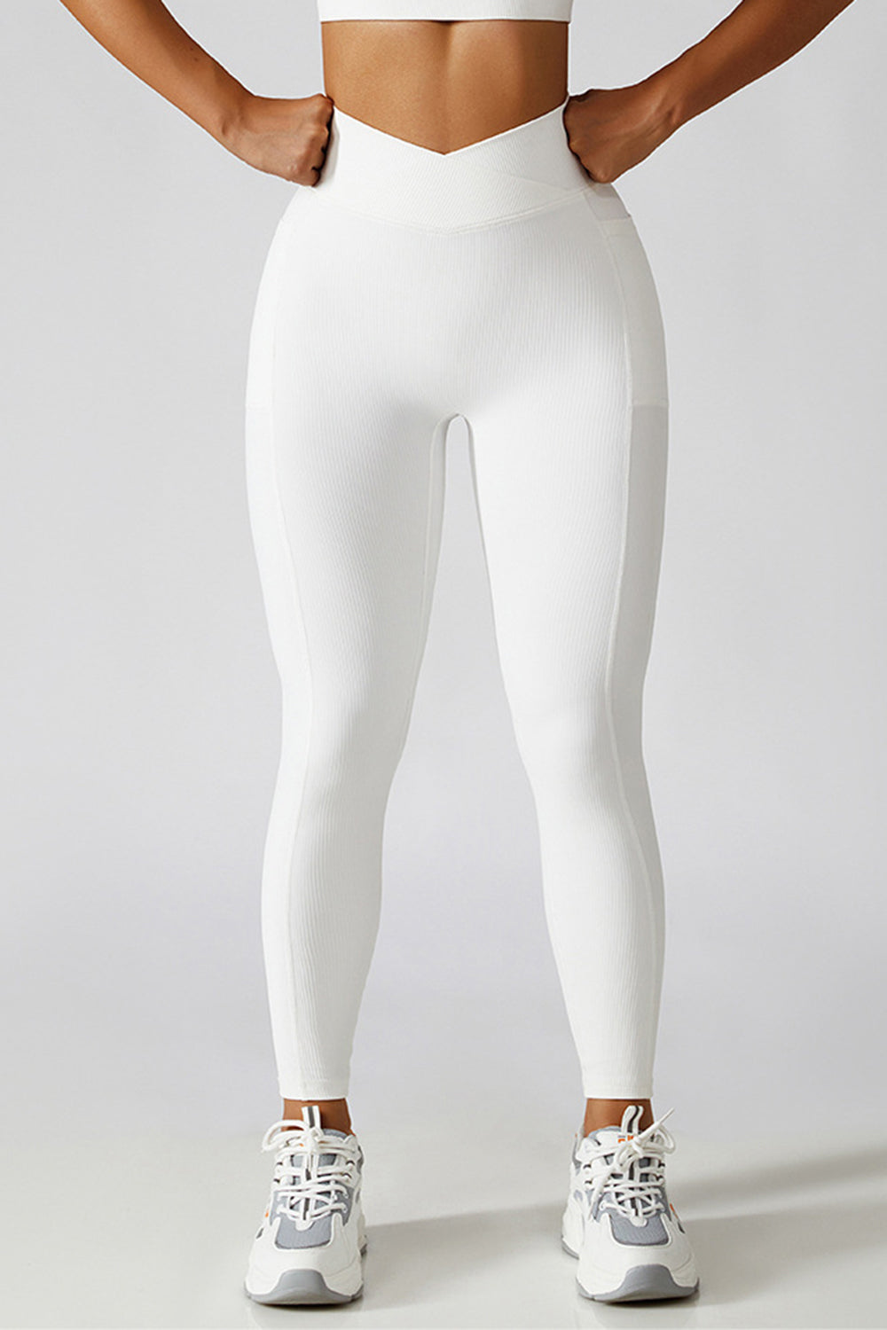 Basic Bae Crossover Waist Active Leggings -  Pressitngo